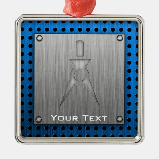 つや消しメタル – ルックアーキテクト メタルオーナメント (正面)