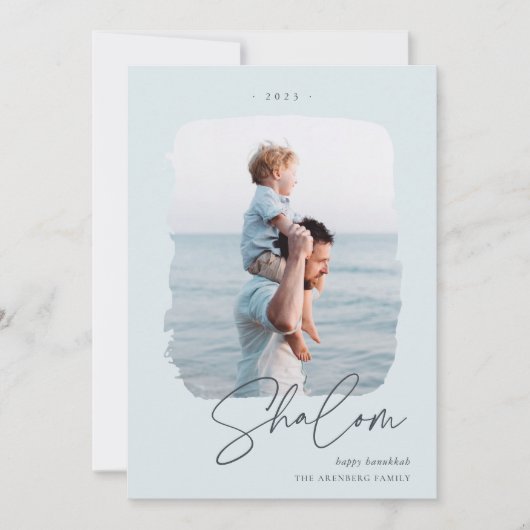 つや消し署名 |ハヌカー写真 シーズンカード (正面)