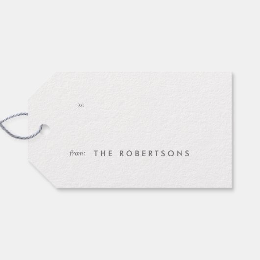 つや消し銅ハッピーホリデーズクリスマスギフトラベル ギフトタグ (裏面横)