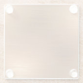 つや消し銅色 ガラスコースター (裏面)