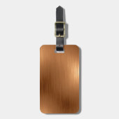 つや消し銅色 ラゲッジタグ (正面縦)