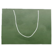 つや消エレガントし緑(シンプル金ゴールド) ラージペーパーバッグ (裏面)