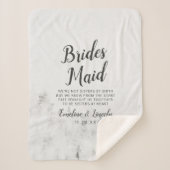 つや白い素朴松が花嫁の引用文 シェルパブランケット (正面)