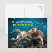 つらい時こそ、ただひたすら泳ぎ続けよう ポストカード (正面/裏面)