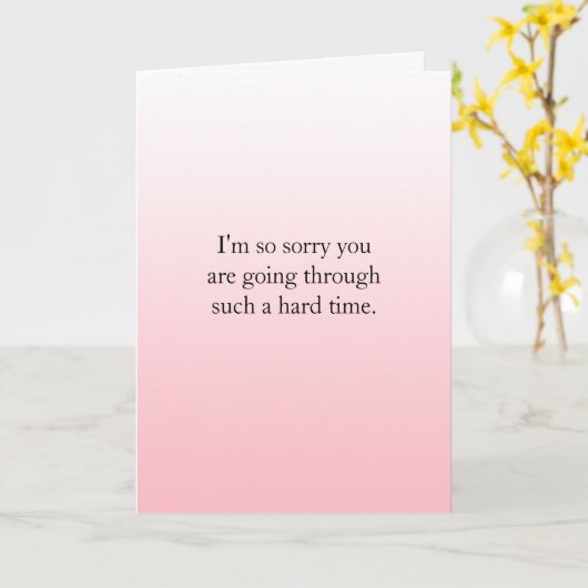 つらい時を乗り越えているね、私はあなたの味方だよ カード (黄色い花)