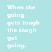 つらい見積もりを得るときターコイズブルー シール (正面)