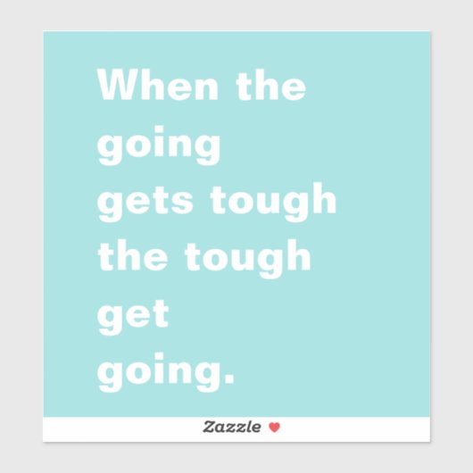 つらい見積もりを得るときターコイズブルー シール (シート)