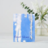 つららのカスタムなブライダルシャワーの招待状 招待状 (スタンド正面)