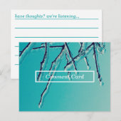 つららの枝 コメントカード ポストカード (正面/裏面)