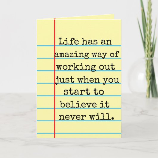 「つるあそこだIt Out Out»リーガルパッドカード カード (正面)