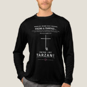 つるが糸に乗っている トライブレンドＴシャツ (正面)