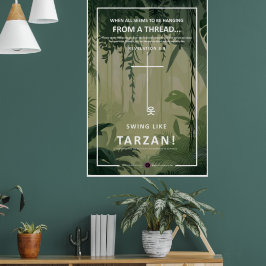 つるが糸に乗っている ポスター