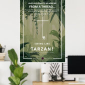 つるが糸に乗っている ポスター (ホームオフィス)