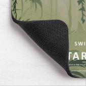 つるが糸に乗っている マウスパッド (コーナー)