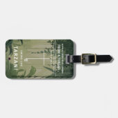 つるが糸に乗っている ラゲッジタグ (正面横)