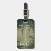 つるが糸に乗っている ラゲッジタグ (正面縦)