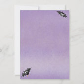 つるこうもりかわいいハロウィーン招待状 招待状 (裏面)