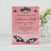 つるこうもりハロウィーン招待状 招待状 (スタンド正面)