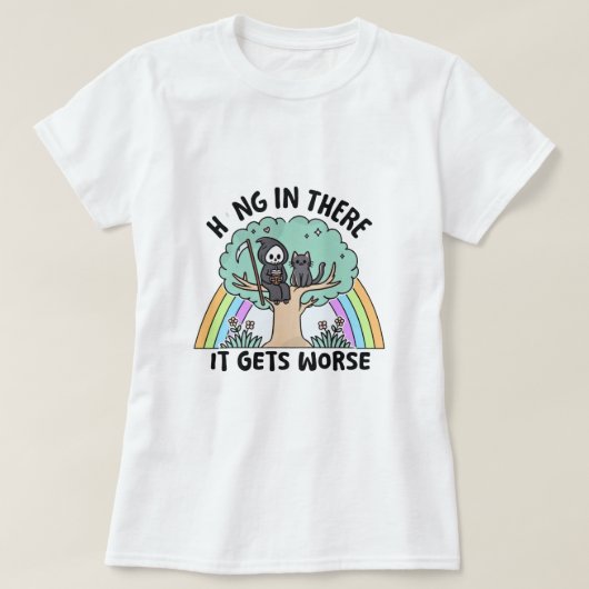 つるさらに悪くなる Tシャツ (デザイン正面)