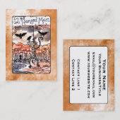 つるされた人の占いカード 名刺 (正面/裏面)