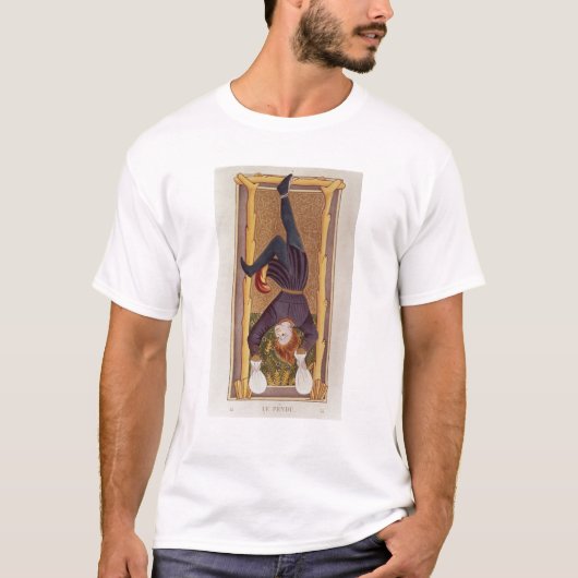 つるされた人、占いカード、フランス語 Tシャツ (正面)