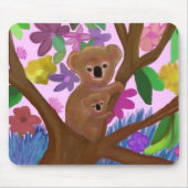 つるしているコアラちょうど マウスパッド (正面)