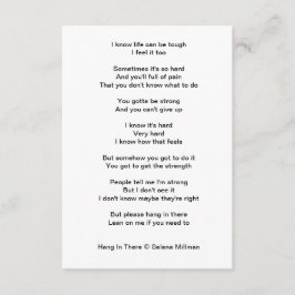 「つるそこに」の詩 エンクロージャーカード