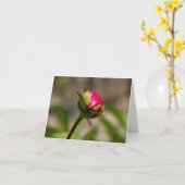 「つるその中」牡丹の折り畳んだグリーティングカード カード (黄色い花)