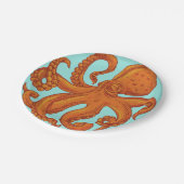 つるつる海生海タコス長い触手 ペーパープレート (アングル)