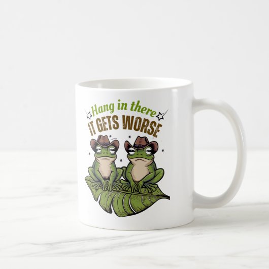 つるで、悪化する – Frog Mug コーヒーマグカップ (右)