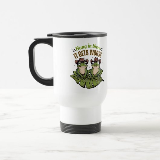 つるで、悪化する – Frog Mug トラベルマグ (左)