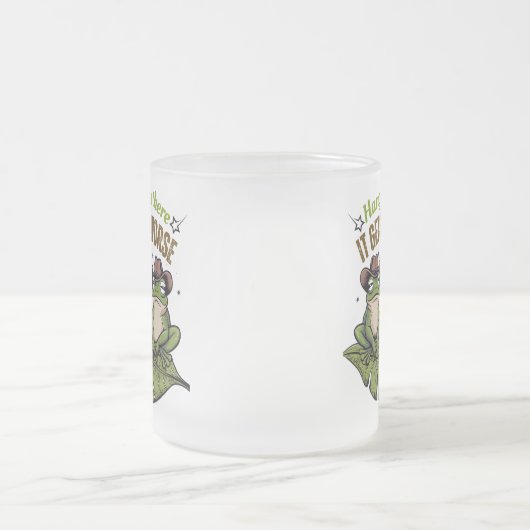 つるで、悪化する – Frog Mug フロストグラスマグカップ (中央)
