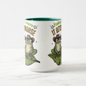 つるで、悪化する – Frog Mug マグカップ (中央)