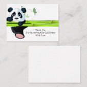 つるのパンダサンキューカード ノートカード (正面/裏面)