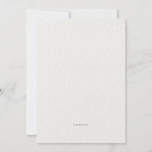 つるの枝 Save the Date 発表 招待状 (裏面)