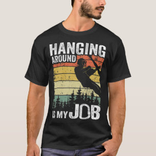 つるはのまわりに私の仕事おもしろいでおもしろいす Tシャツ