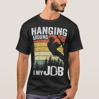 つるはのまわりに私の仕事おもしろいでおもしろいす Tシャツ