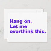 つるよ考え過ぎさせてくれ ポストカード (正面/裏面)