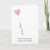 つるよ！-ビートがん – かわいいピンク色のバルーン カード (正面)