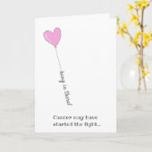 つるよ！-ビートがん – かわいいピンク色のバルーン カード (黄色い花)