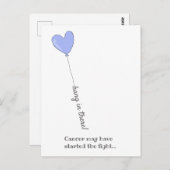 つるよ!-ビートがん – かわいい薄紫バルーン ポストカード (正面/裏面)