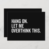 つるよ。考え過ぎさせてくれ。 ポストカード (正面/裏面)