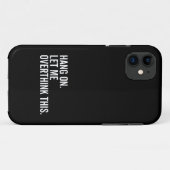 つるよ。考え過ぎさせてくれ。 Case-Mate iPhoneケース (裏面(横))