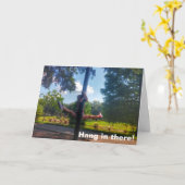 つるカパーソナライズされたード カード (黄色い花)