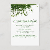 つるツアイビーグリーン結婚リーズアコモデーション エンクロージャーカード (正面)