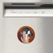 つるユーモアのあるTabby Cat Magnet マグネット (インサイチュ (食洗機))