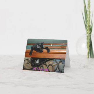 つる上子猫 カード