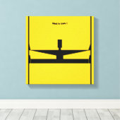 つる中だ！ミケーレ・モーセに キャンバスプリント (インサイチュ (ウッドフロア))