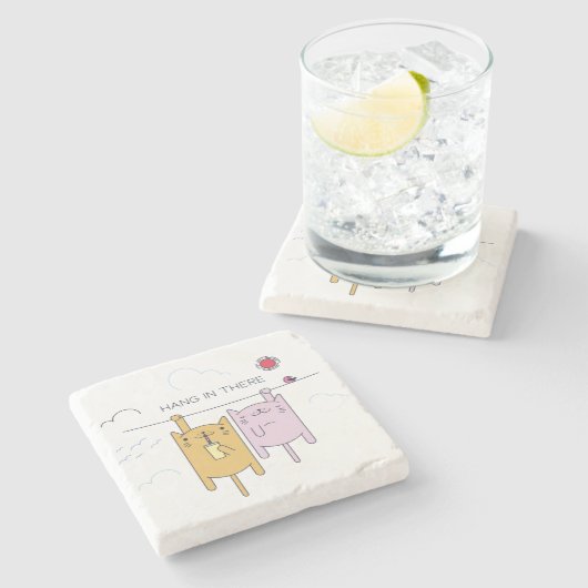 つる中 ストーンコースター (横)