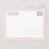 つる写真誕生発表 – Baby Girl 案内ポストカード (裏面)